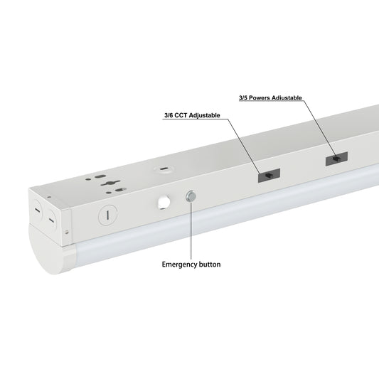 Linear Strip Light G4 4ft 40W 6000lm 5 Powers & 6 CCTs With Sensor Base