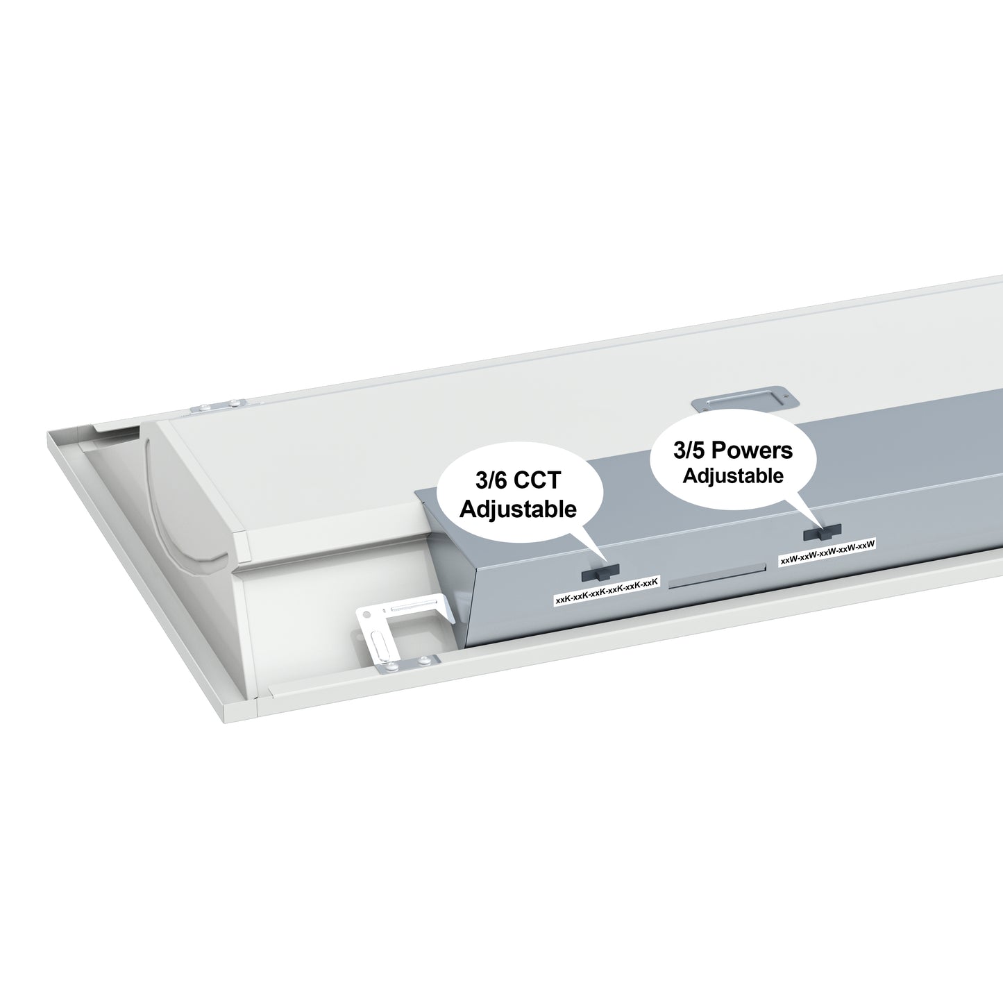 LED Troffer G3 1x4 30W 125lm/W 3750lm 3Power&3CCT Adjustable
