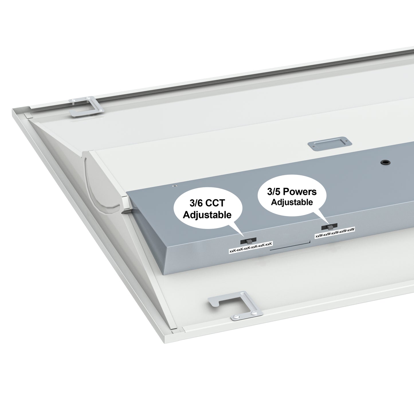LED Troffer G3 2x4 50W 125lm/W 6250lm 5Powers & 6CCTs Adjustable