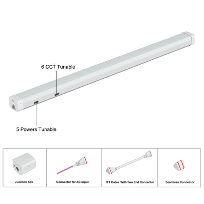 Vapor Tigh G2 4ft 60W 10000lm 5 Powers & 6 CCTs Lowbay & HighBay