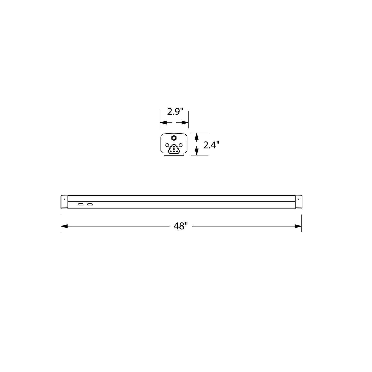 Vapor Tigh G2 4ft 60W 10000lm 5 Powers & 6 CCTs Lowbay & HighBay
